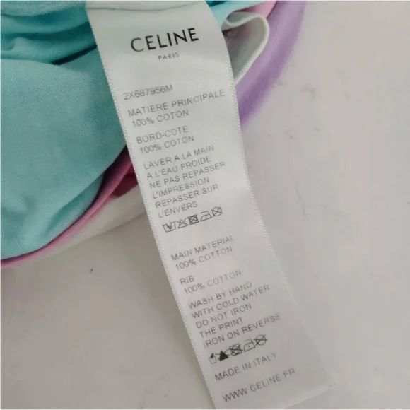 AUTHENTIC TIE-DYE CELINE SHIRT - Picture 9 of 14